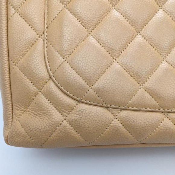 SOLD Chanel Beige Tan Grand Shopping Tote GST - Picture 5 of 8